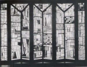 Josef Albers: ventana de vidrio de colores